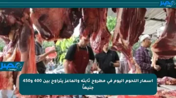 أسعار اللحوم اليوم في مطروح ثابتة والماعز يتراوح بين 400 و450 جنيهاً